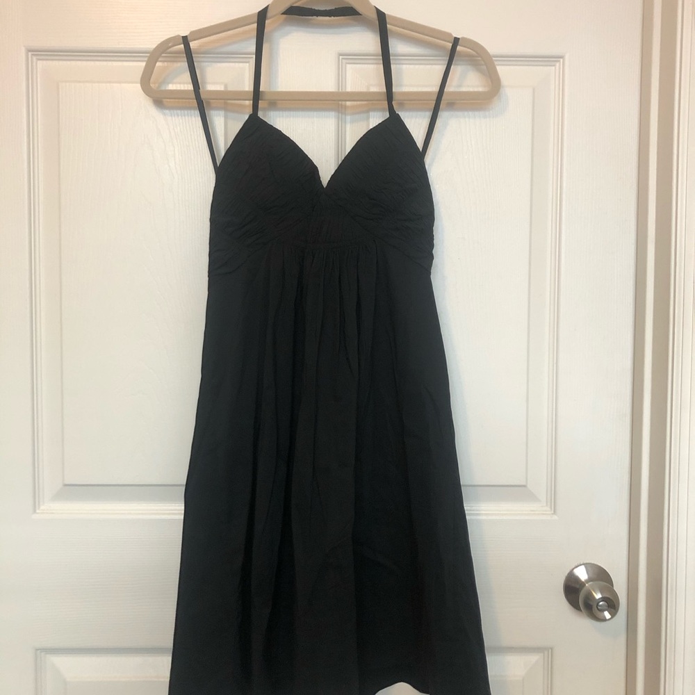 BCBGMAXAZRIA Black Halter Dress